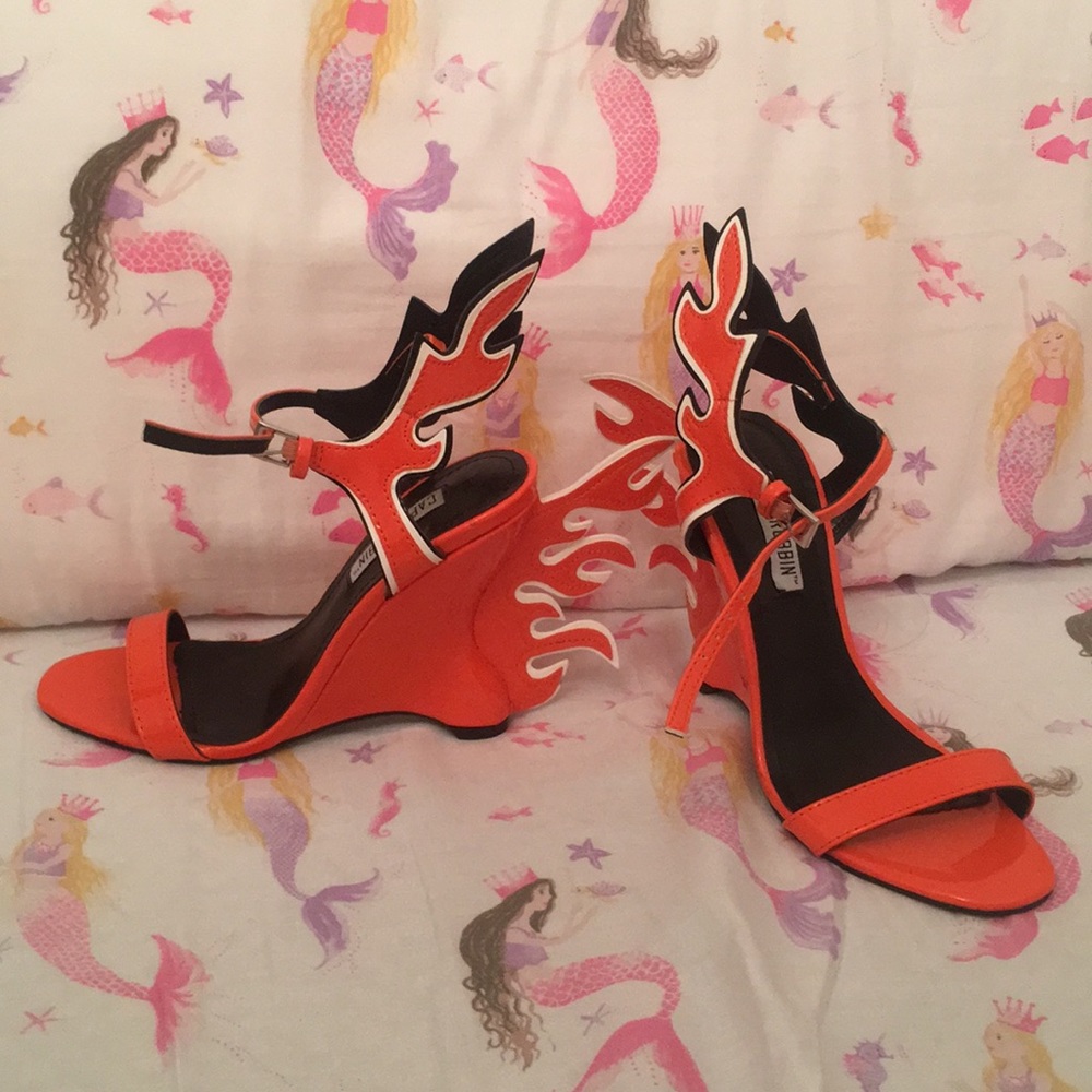 High heels flame /orange 6M